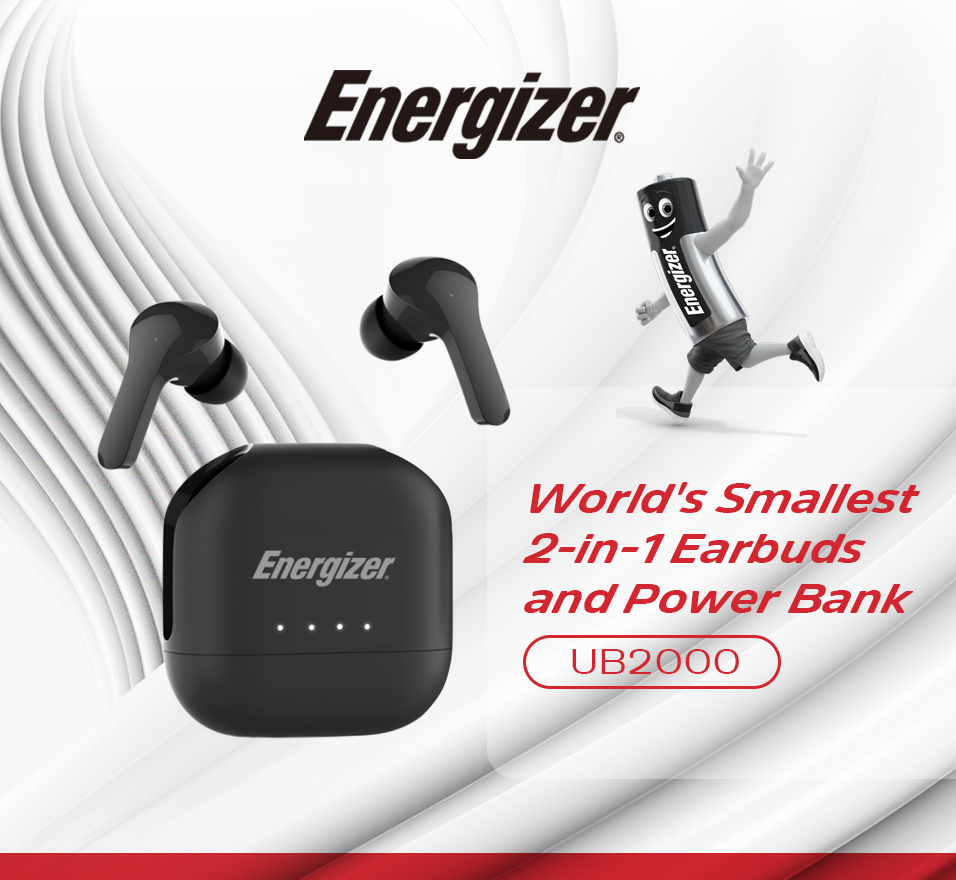 World`s Smallest 2-in-1 Earbuds and Power Bank